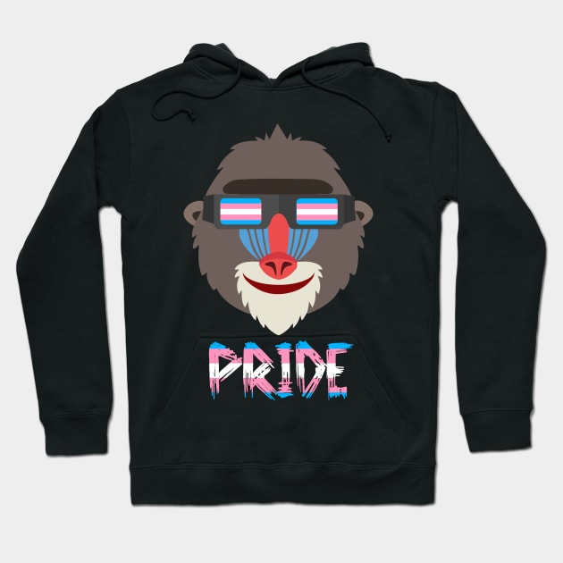 Baboon Transgender Flag Lgbt Hoodie by MarrinerAlex